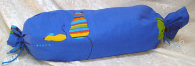 Sitzrolle mit Bezug - zum Schließen ins Bild klicken