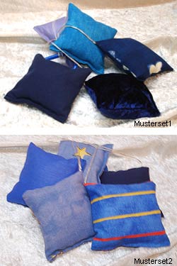 Lavendelsäckchen Blautöne - zum Schließen ins Bild klicken